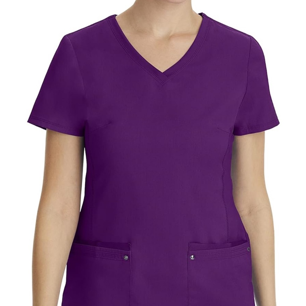 Healing hands women’s scrubs set purple size large